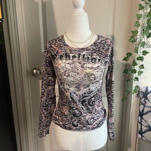 y2k animal print shirt